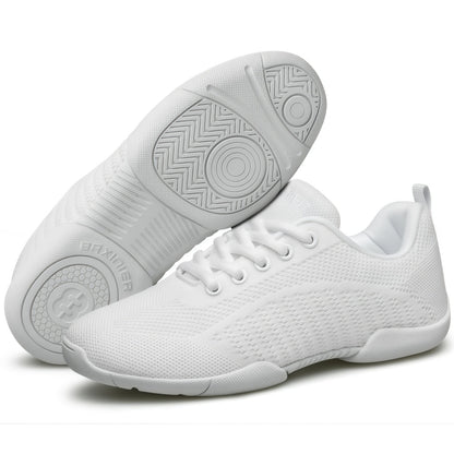BAXINIER Girls Cheer Shoes Breathable Youth Cheer Competition Sneakers Walking Shoes