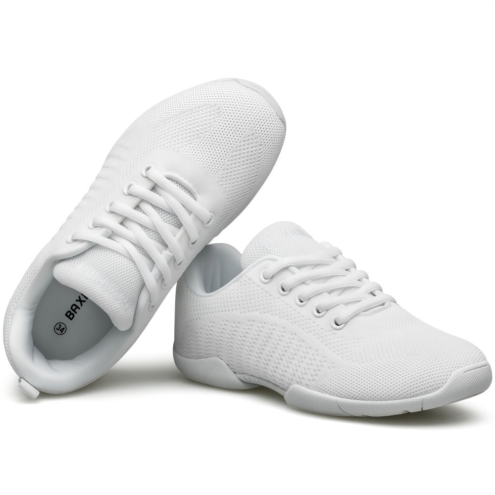 BAXINIER Girls Cheer Shoes Breathable Youth Cheer Competition Sneakers Walking Shoes